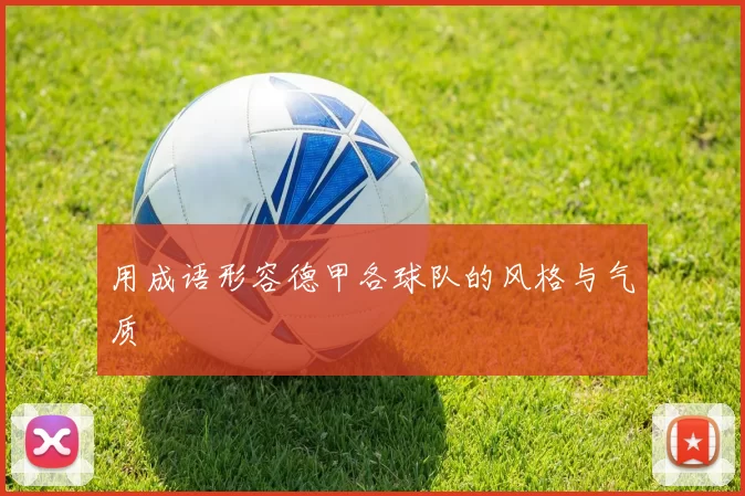 用成语形容德甲各球队的风格与气质