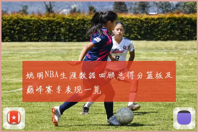 姚明NBA生涯数据回顾总得分篮板及巅峰赛季表现一览