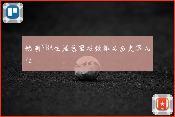 姚明NBA生涯总篮板数排名历史第几位