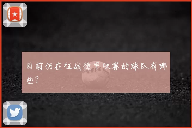 目前仍在征战德甲联赛的球队有哪些？